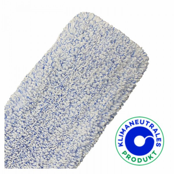 MEDICAL BLUE Der Microfasermop mit hohem Anteil an Filamenten mit Taschen